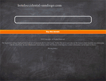 Tablet Screenshot of hoteloccidental-sandiego.com